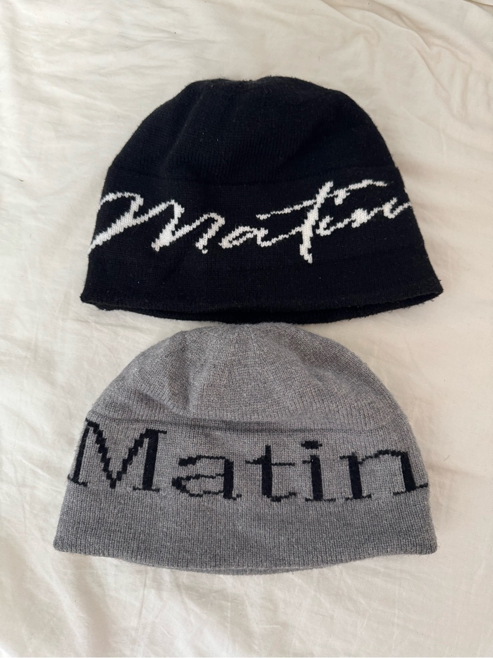 Matin Kim Logo Script Beanie